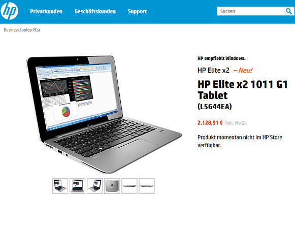 11,6-Zoll-Tablet von HP