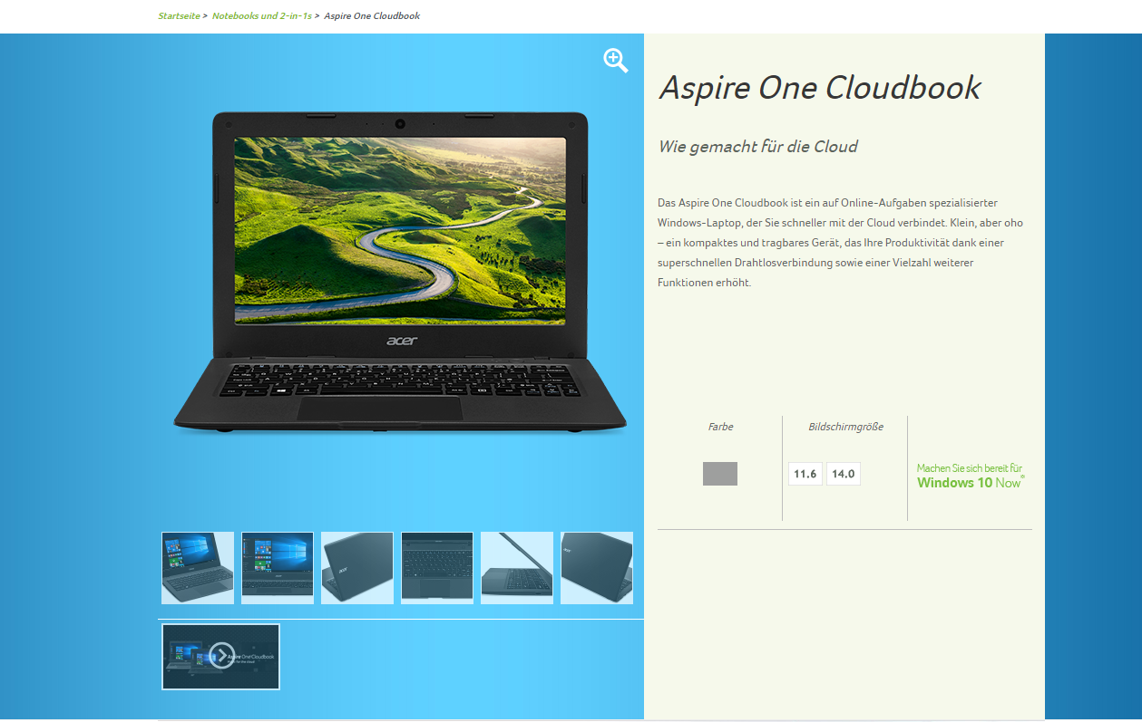 Cloudbook Aspire One 11 AO1-132