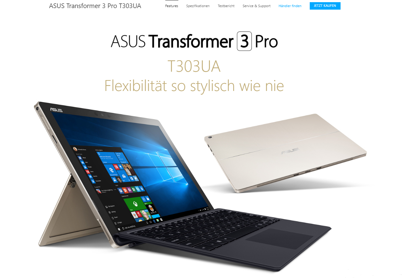 Asus Transformer 3 Pro: Coole Kombi mit Hitzewallungen